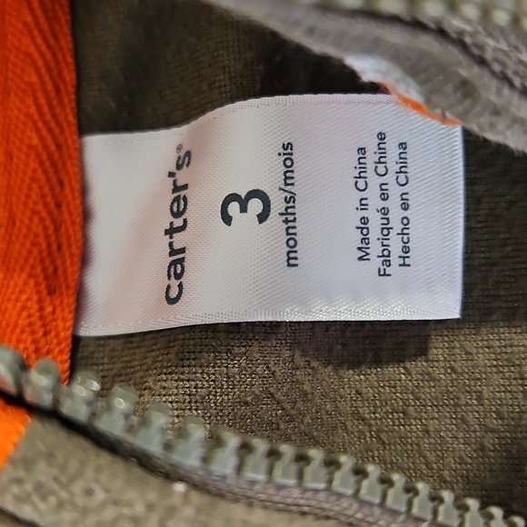 Carter's Baby Boy Fleece Sweater Size 3 Months - Picture 3 of 5